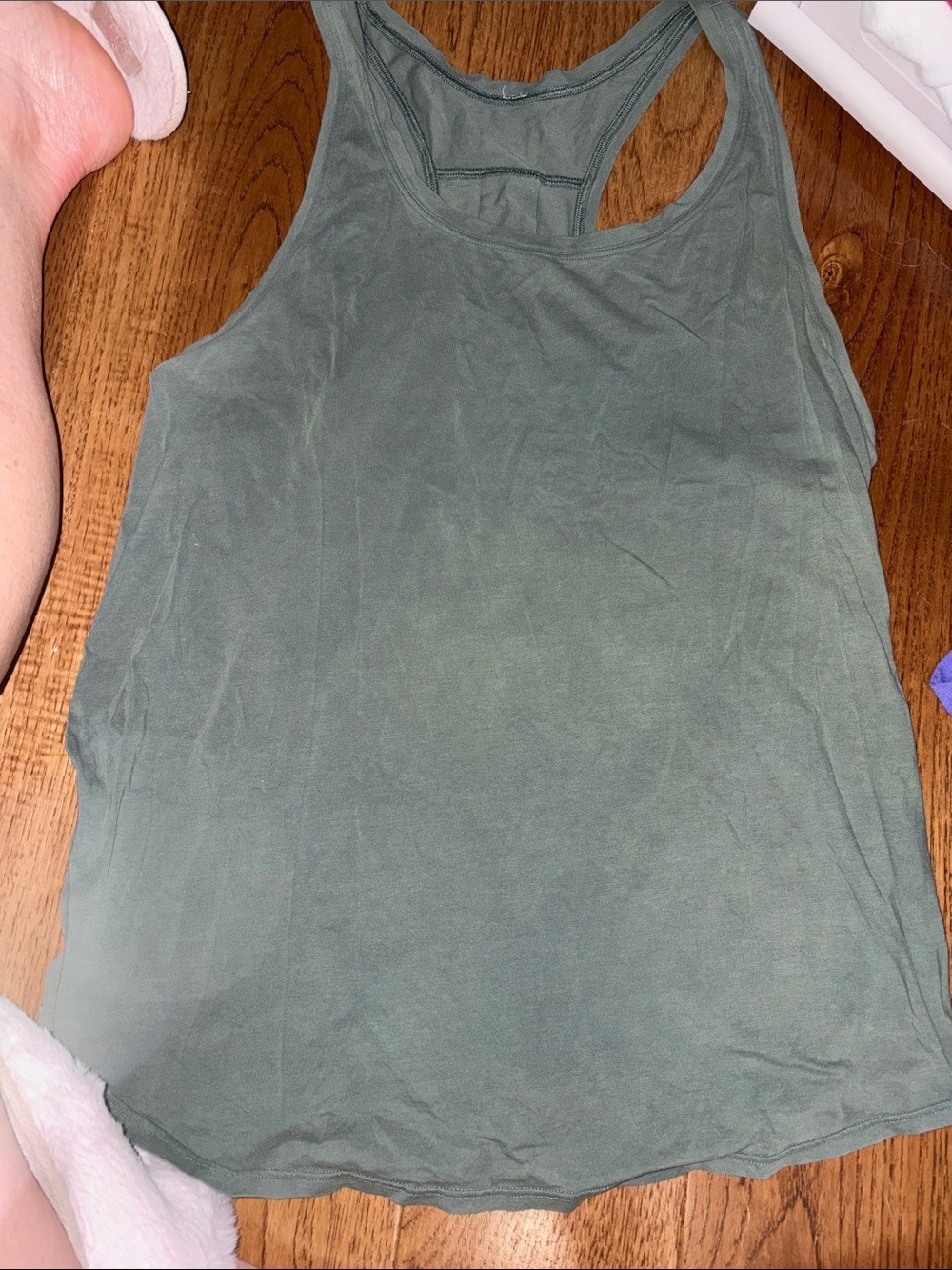 Lululemon Basic Racerback Tank Top - Olive Green size 10
